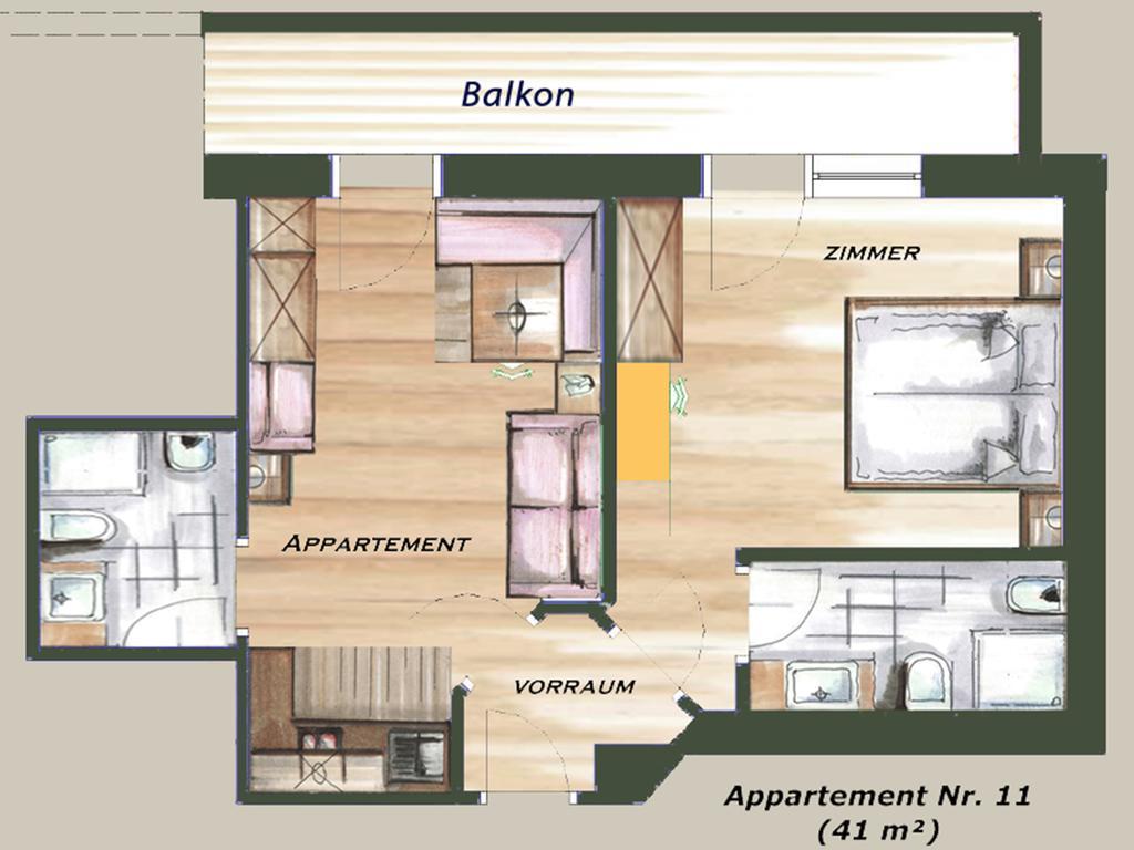 Garni Appartement Alpenresidence ดาดิเปียตรา ห้อง รูปภาพ