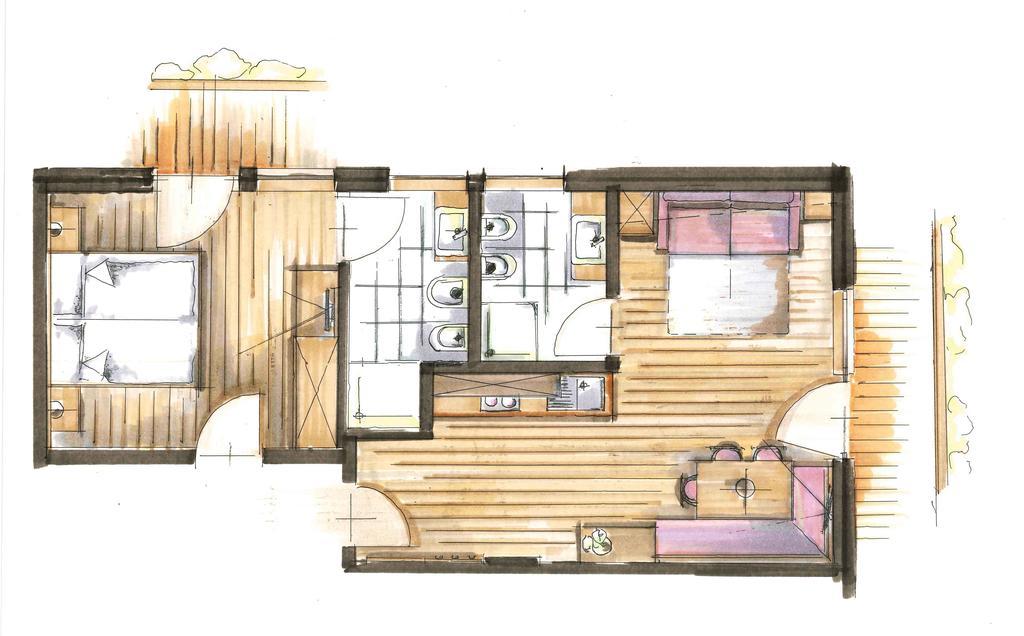 Garni Appartement Alpenresidence ดาดิเปียตรา ห้อง รูปภาพ